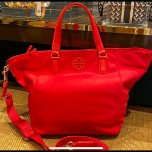 Tory BURCH  Red nylon tote